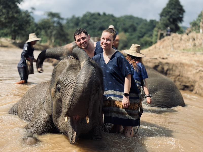 Elephant Sanctuary, Long Neck & Sticky Waterfall Tour